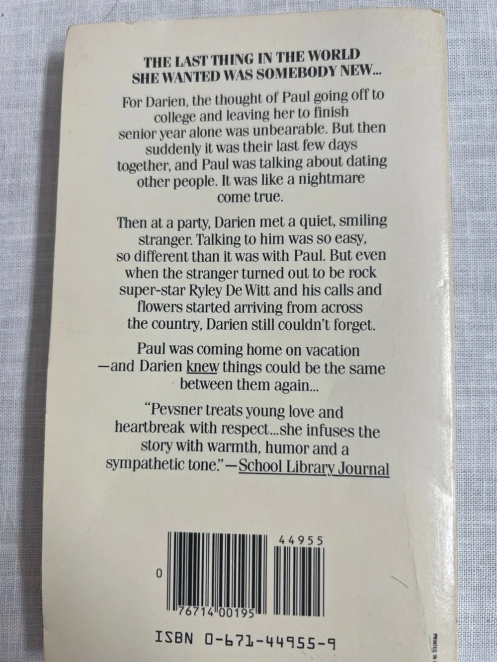 N/A paperback novel